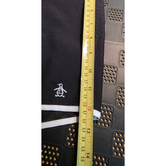 Penguin By Munsing Wear Swim Trunk Adult 30 Black Bathing Suit Mens - Picture 7 of 8